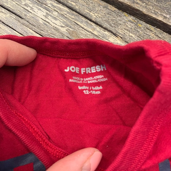 Joe Fresh | Red Long Sleeve “Best Bro Ever” 12-18M - Picture 2 of 2